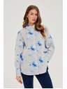 Moodo Дамска риза Moodo – бяла/синя