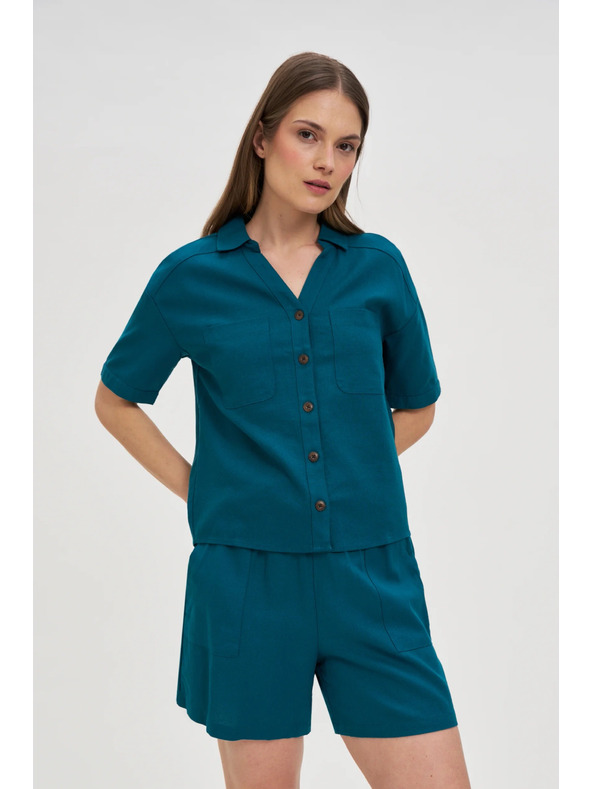 Moodo Дамски топ Moodo - зелен