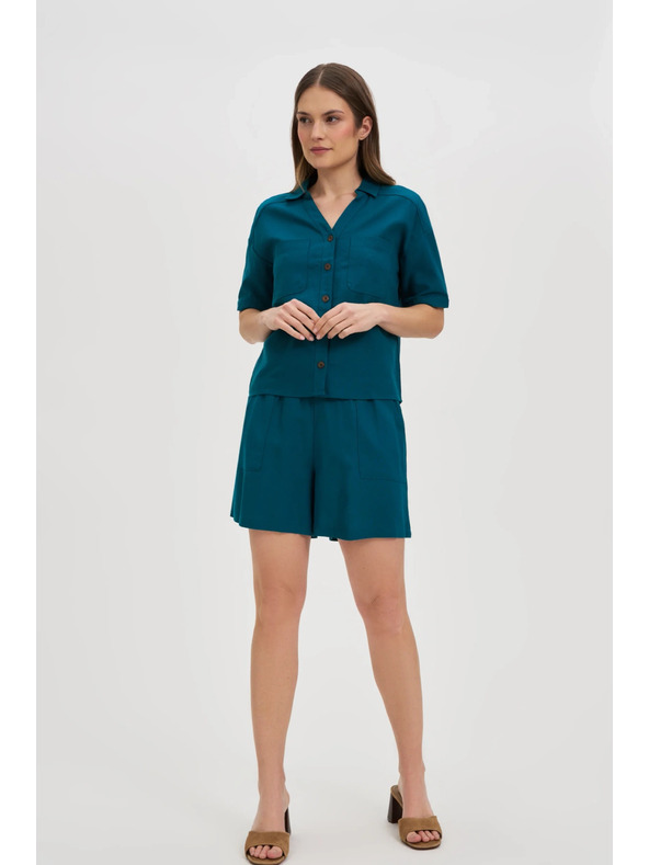 Moodo Дамски топ Moodo - зелен