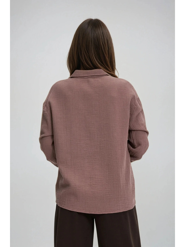 Moodo Светлокафява риза Moodo