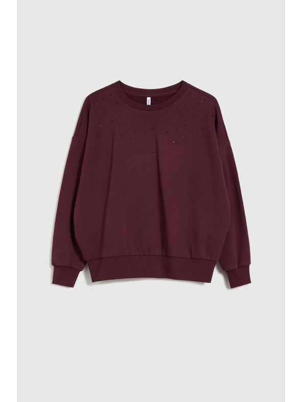 Moodo Кафяв балонен суитшърт Moodo