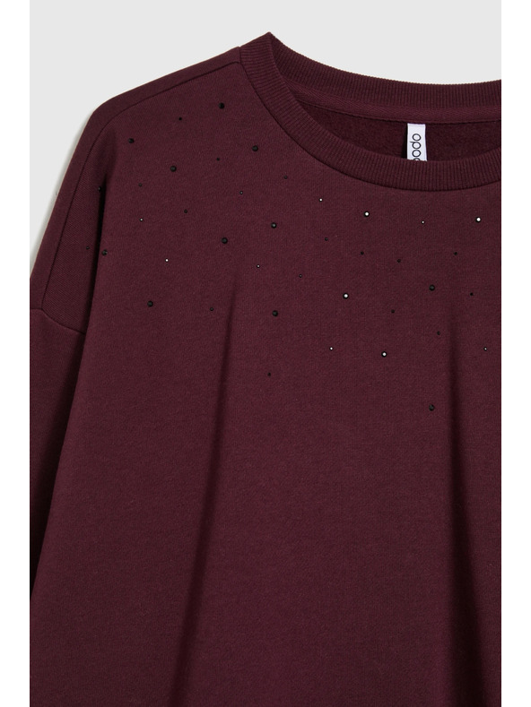 Moodo Кафяв балонен суитшърт Moodo