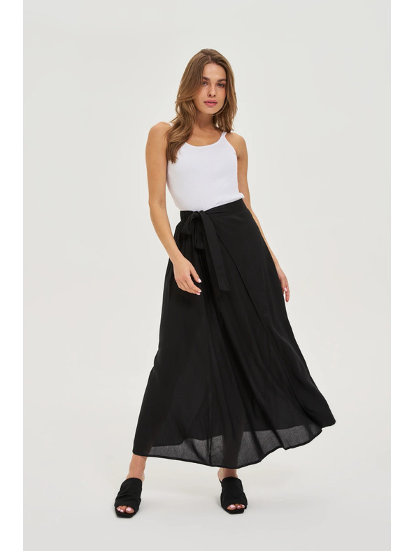 Moodo Дамска дълга пола Moodo - черна