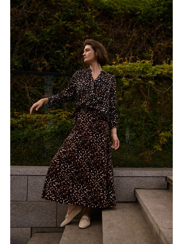 Moodo Дамска пола Moodo - кафява