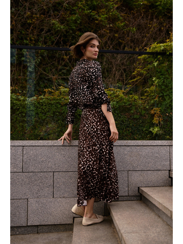 Moodo Дамска пола Moodo - кафява