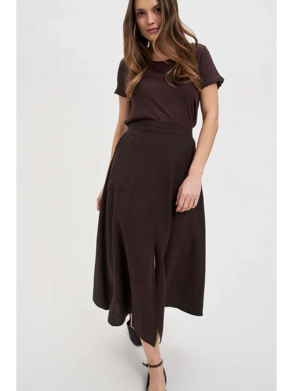 Moodo Дамска пола Moodo - кафява