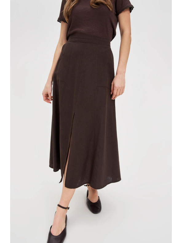 Moodo Дамска пола Moodo - кафява