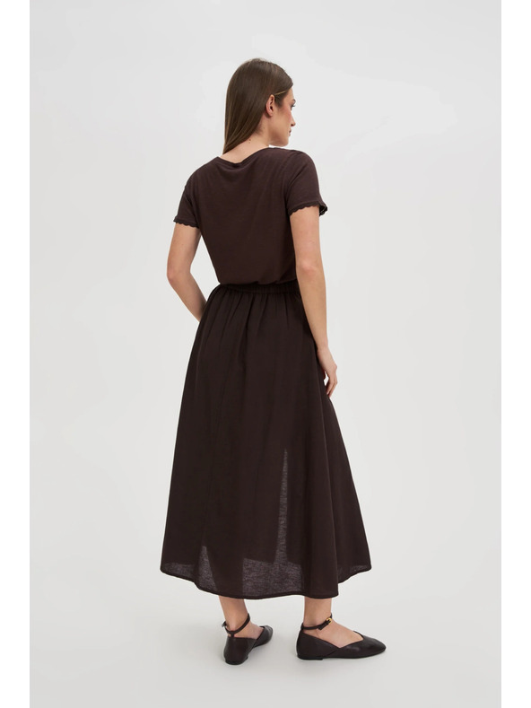 Moodo Дамска пола Moodo - кафява