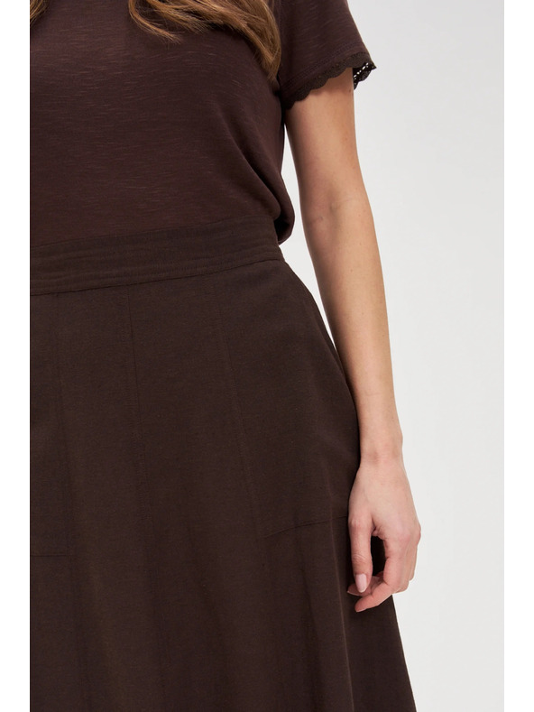 Moodo Дамска пола Moodo - кафява