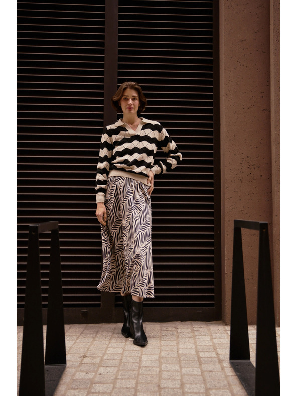 Moodo Дамска пола Moodo - тъмносиня