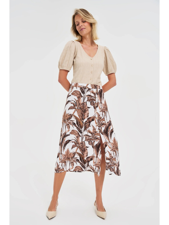 Moodo Дамска пола Moodo - кафява