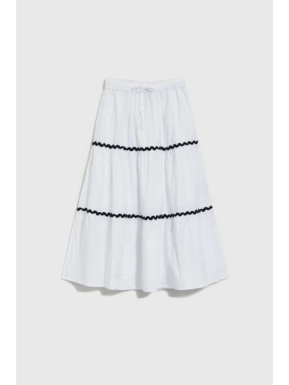 Moodo Дамска пола Moodo - бяла