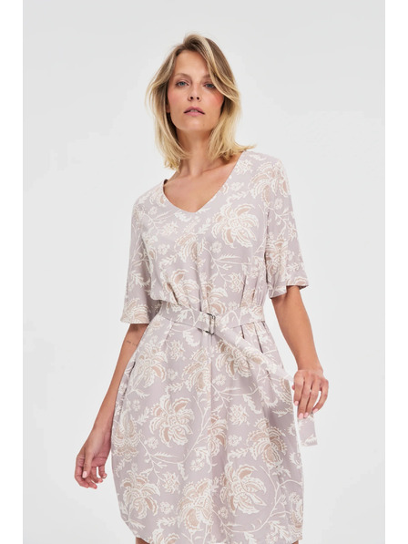 Moodo Дамски щампосани рокли Moodo с колан