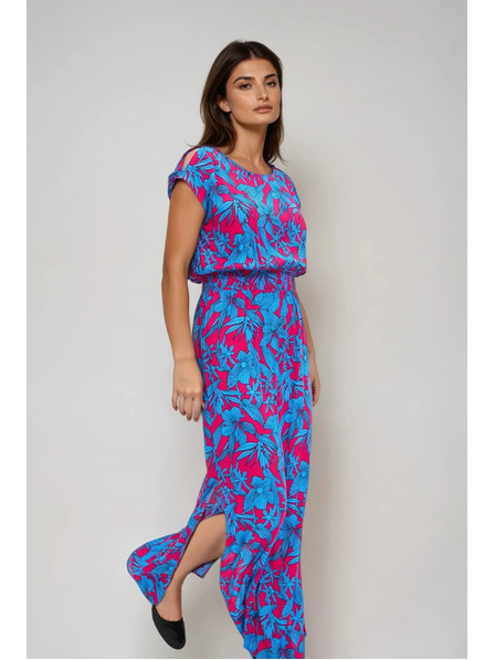 Moodo Дамски рокли Moodo розово-сини