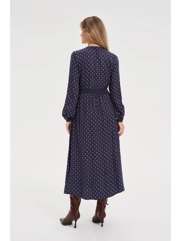 Moodo Дълги сини рокли с дълги ръкави Moodo