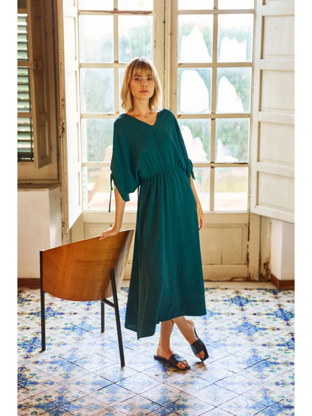 Moodo Дамски рокли Moodo - зелени