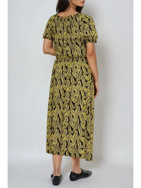 Moodo Дамски рокли Moodo - жълти