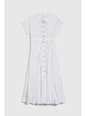 Moodo Дамски дълги ризови рокли Moodo - бели
