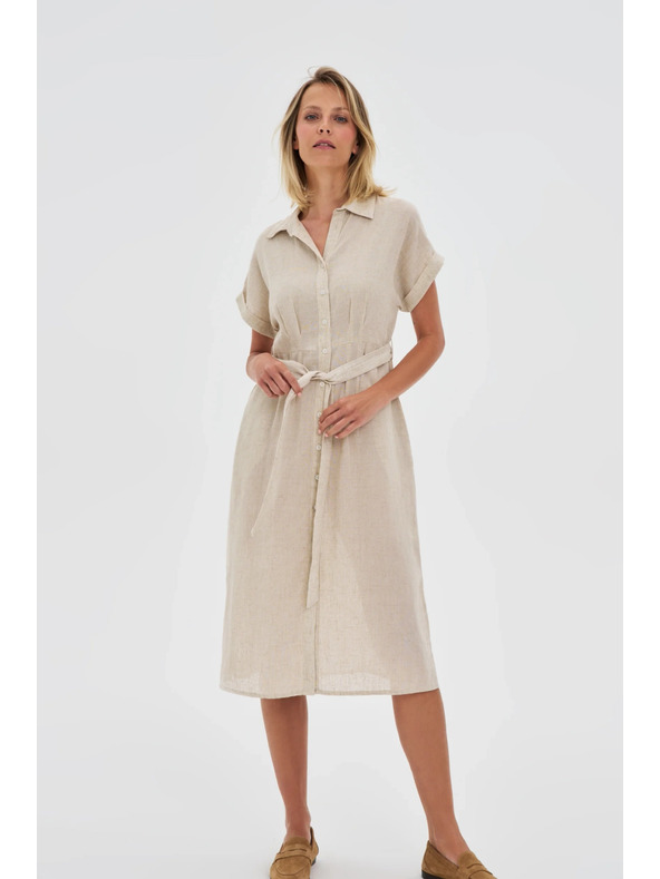Moodo Дамски ризови рокли Moodo - бежови