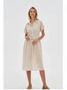 Moodo Дамски ризови рокли Moodo - бежови
