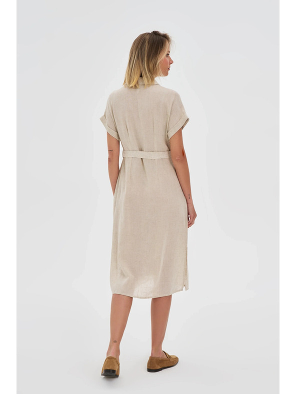 Moodo Дамски ризови рокли Moodo - бежови