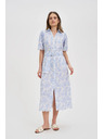 Moodo Дамски рокли Moodo - светло сини