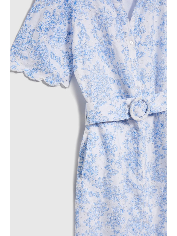 Moodo Дамски рокли Moodo - светло сини