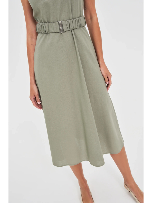 Moodo Дамски рокли Moodo - зелени