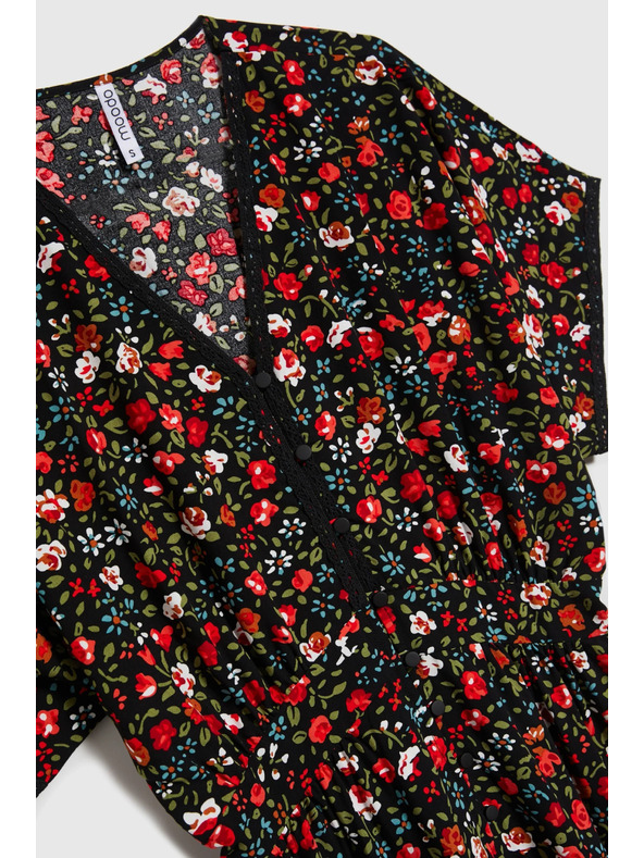 Moodo Дамски рокли Moodo червено-черни