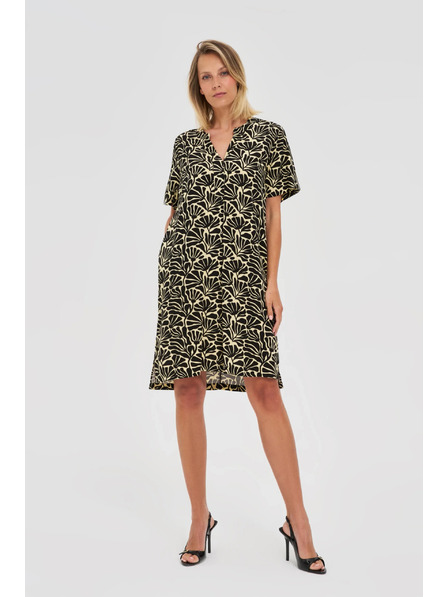 Moodo Дамска свободна щампована рокля Moodo