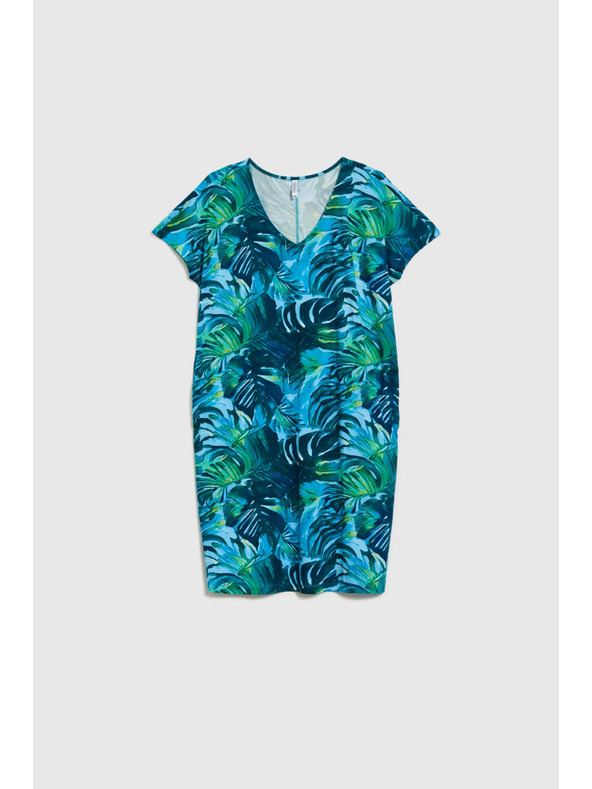 Moodo Дамска рокля Moodo - тюркоазена