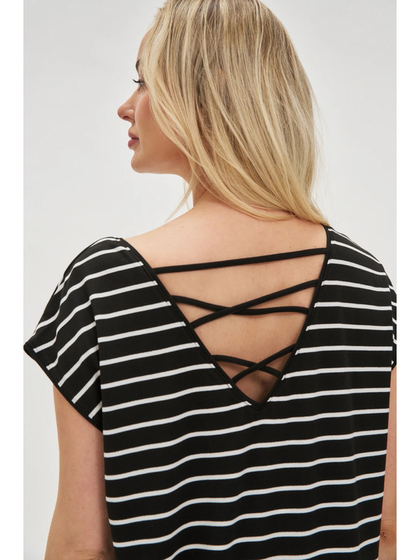 Moodo Дамска раирана рокля Moodo