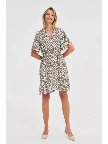 Moodo Дамска свободна щампована рокля Moodo