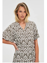 Moodo Дамска свободна щампована рокля Moodo