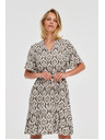 Moodo Дамска свободна щампована рокля Moodo