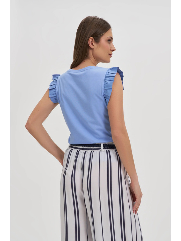 Moodo Дамска тениска Moodo с волани