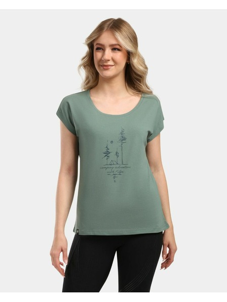 Kilpi Дамска тениска от памук Kilpi ROANE-W Каки