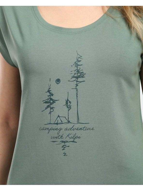 Kilpi Дамска тениска от памук Kilpi ROANE-W Каки