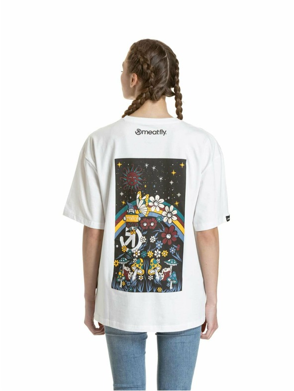 Meatfly Meatfly унисекс тениска Dwarf White Dwarf