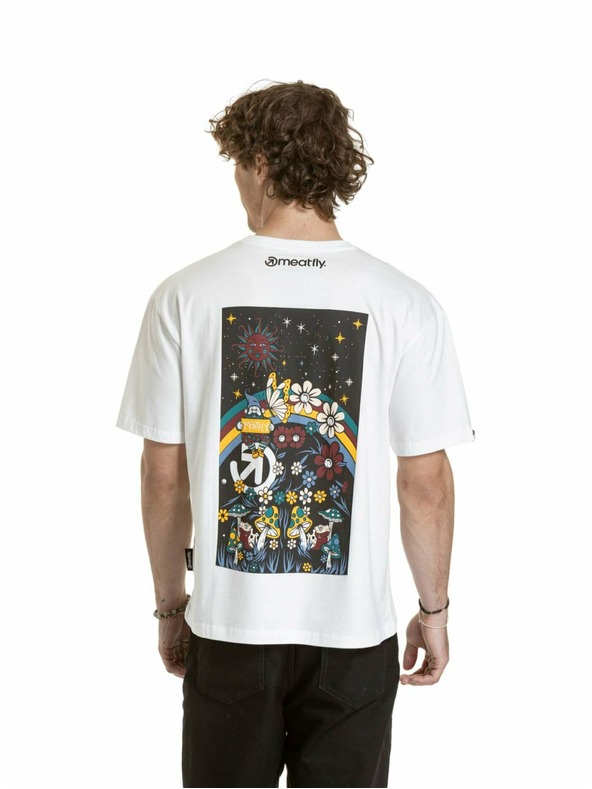 Meatfly Meatfly унисекс тениска Dwarf White Dwarf