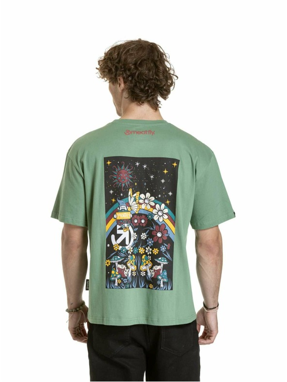 Meatfly Meatfly унисекс тениска Dwarf Hydge Green Dwarf