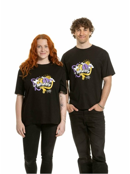 Meatfly Meatfly унисекс тениска Carter 30 Groove Black