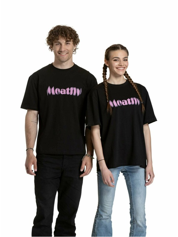 Meatfly Meatfly унисекс тениска Domes Black Blured