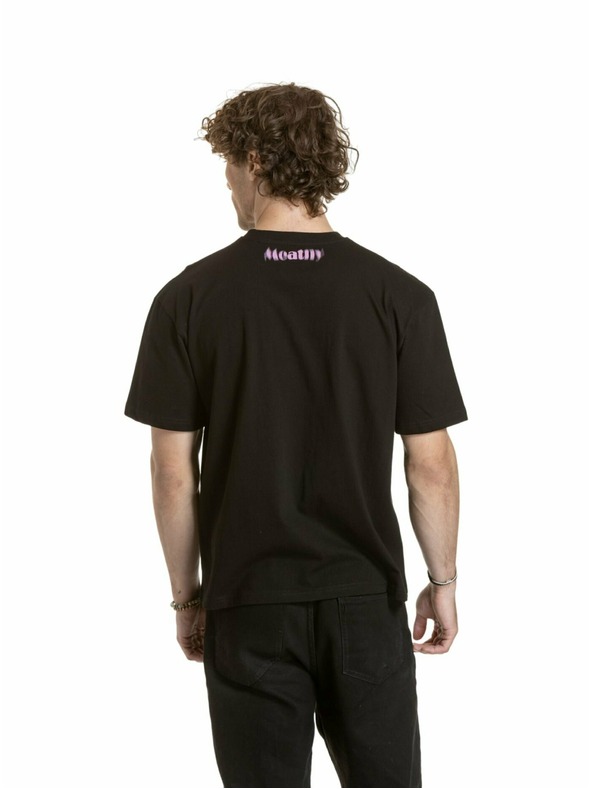 Meatfly Meatfly унисекс тениска Domes Black Blured