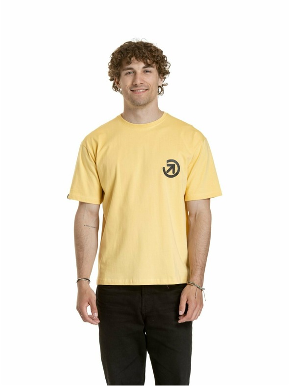 Meatfly Meatfly унисекс тениска Cachuma Cornsilk Mountains