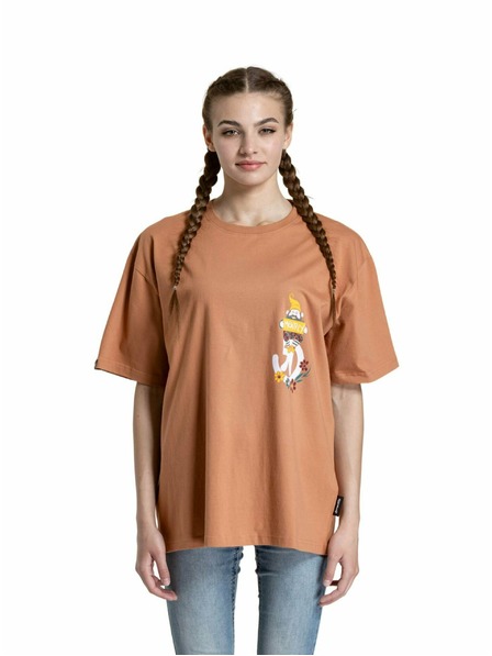 Meatfly Meatfly унисекс тениска Dwarf Cork Dwarf | Кафява