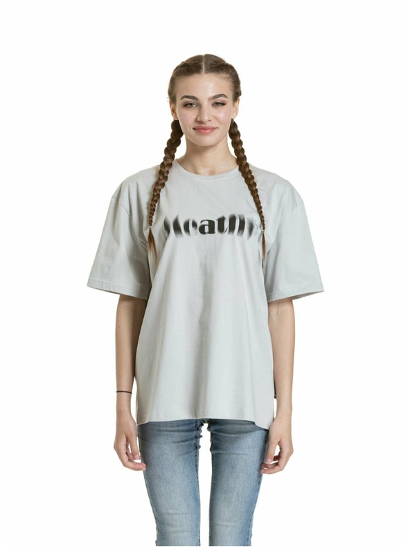 Meatfly Meatfly унисекс тениска Domes Stone Blured | Сива