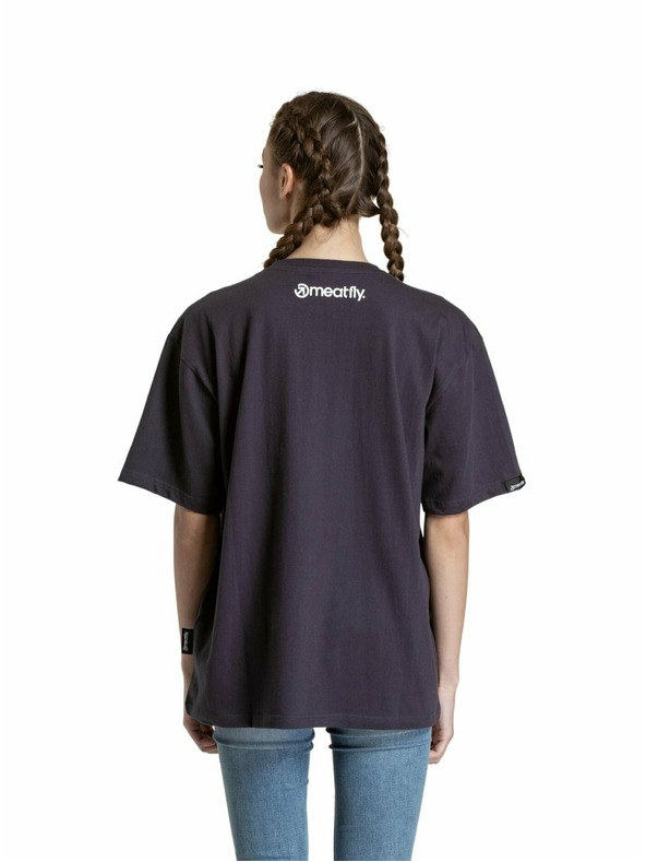 Meatfly Meatfly унисекс тениска Junglist Green Yellow Leaf | Сива