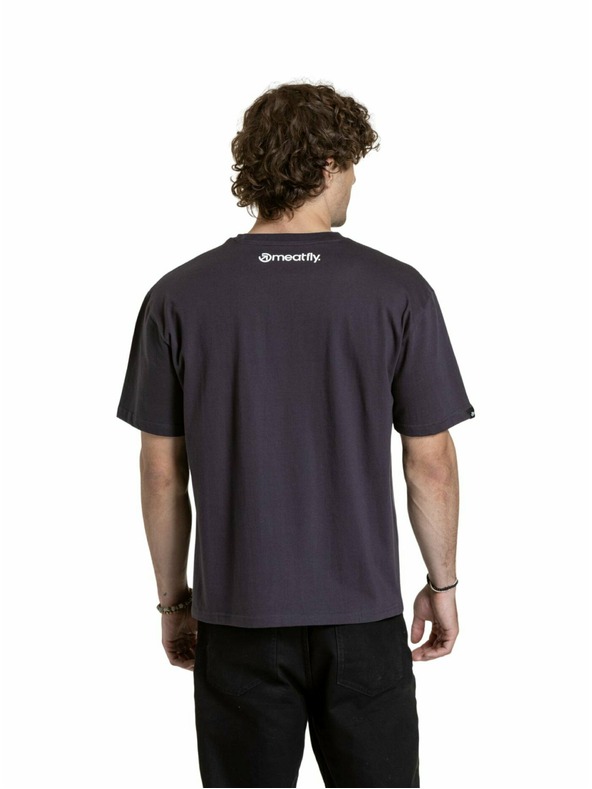 Meatfly Meatfly унисекс тениска Junglist Green Yellow Leaf | Сива