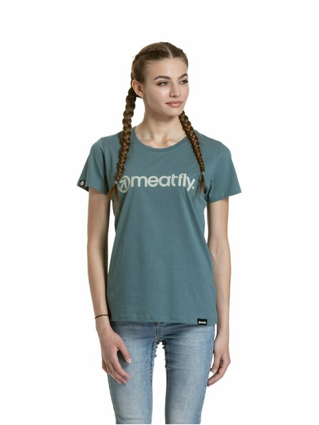 Meatfly Meatfly дамска тениска Ladies MF Logo North Atlantic | Зелена